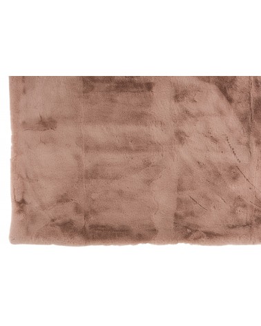 Plaid " Fausse Fourrure " Rose Poudré