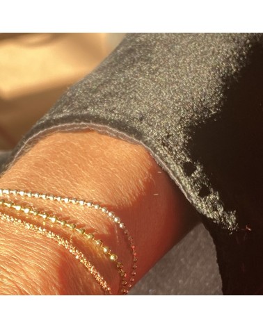 Bracelet Chaine Boule Facette