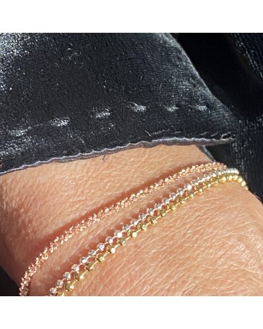 Bracelet Chaine Boule Facette