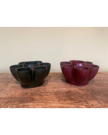 Coquetier Surex Bakelite vert sombre Années 30-50