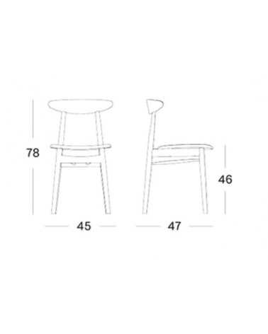 copy of Chaise Teo Noire