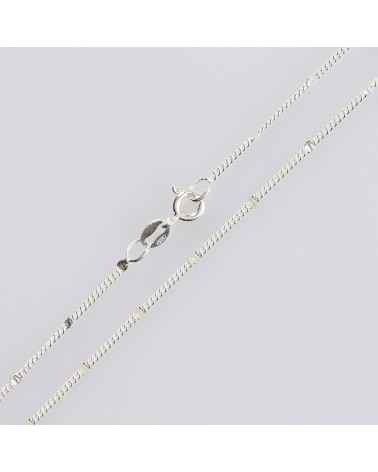 Ras du cou Chaine Carrés Argent